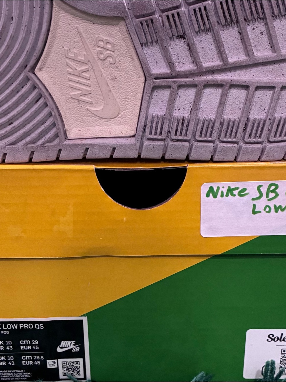 Nike SB Dunk Low Fly Streetwear Gardenia Sz 11 PreOwned/Used OG ALL 100%AUTHENTI - Picture 8 of 9